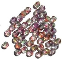 50 6mm Faceted Multi Crystal Beads